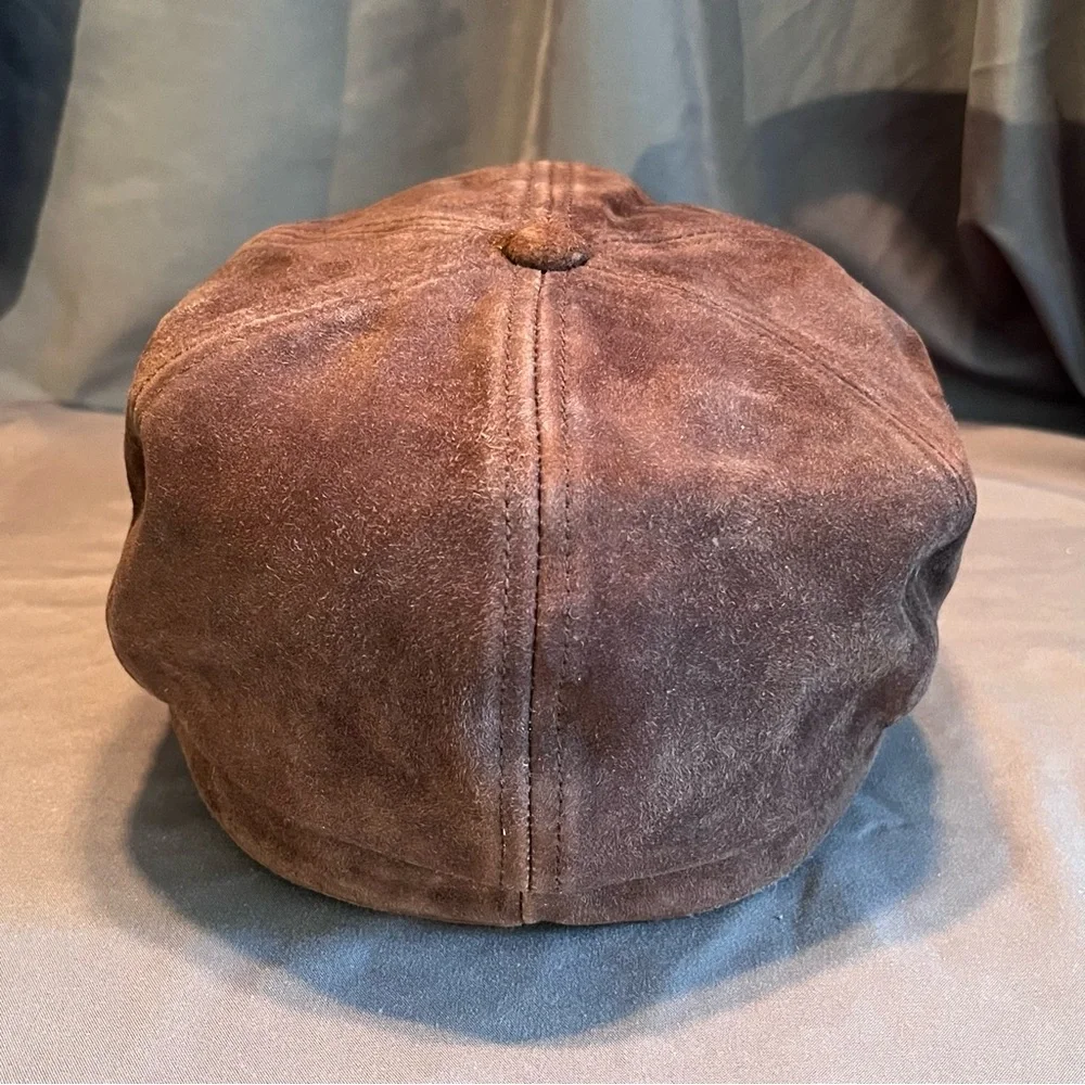 Banana Republic Brown Suede Hat women’s M/L size 22 3/8 - Picture 3 of 10